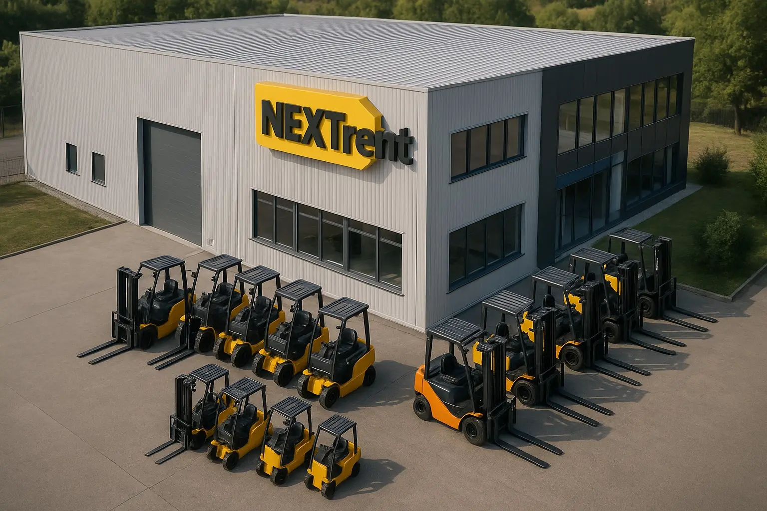 NEXTrent poslovni objekt s flotom viličara